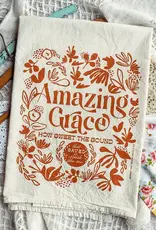 Amazing Grace How Sweet the Sound Hymn Tea Towel