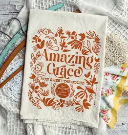 Amazing Grace How Sweet the Sound Hymn Tea Towel