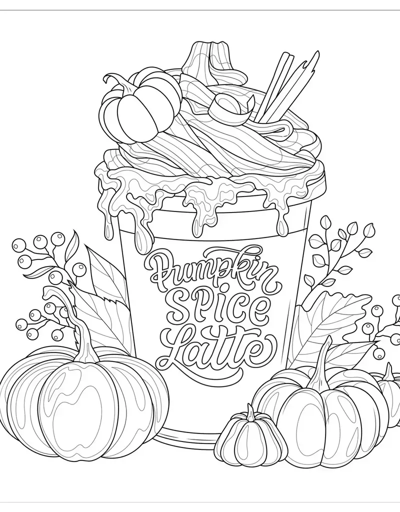 Autumn Dreams Adult Coloring Book