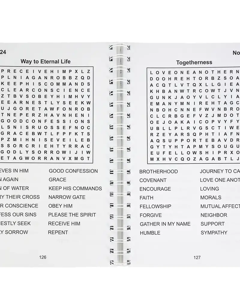 Bible Large Print Religious Word Search Adult Puzzle Book