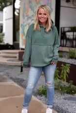 Hidden Message Waffle Hoodie - Perhaps This Moment