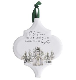 Ornament Silent Night Green Hanger