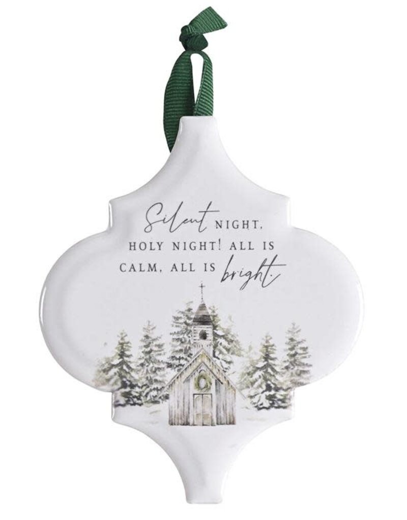 Ornament Silent Night Green Hanger