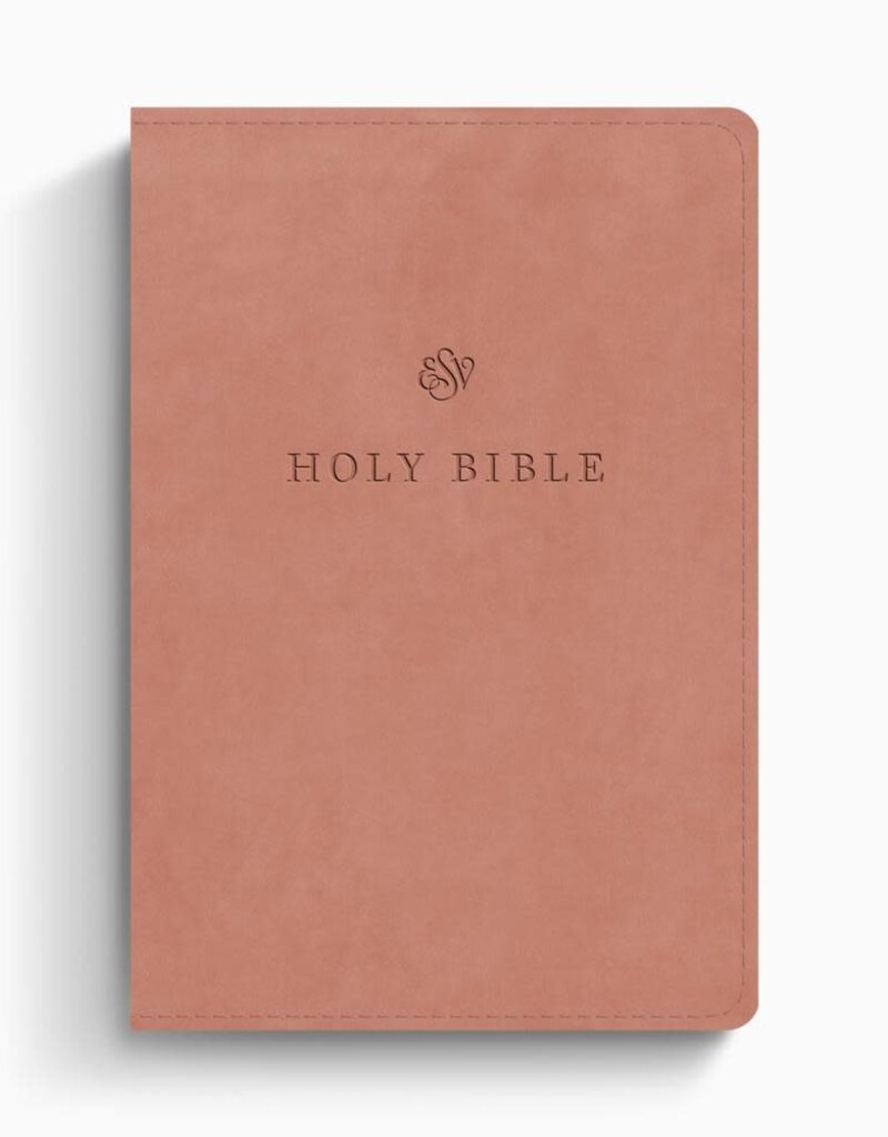 ESV Large Print Compact Bible  TruTone®, Blush Rose