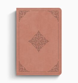 ESV Value Large Print Compact Bible  TruTone®, Blush Rose, Fleur-de-lis Design
