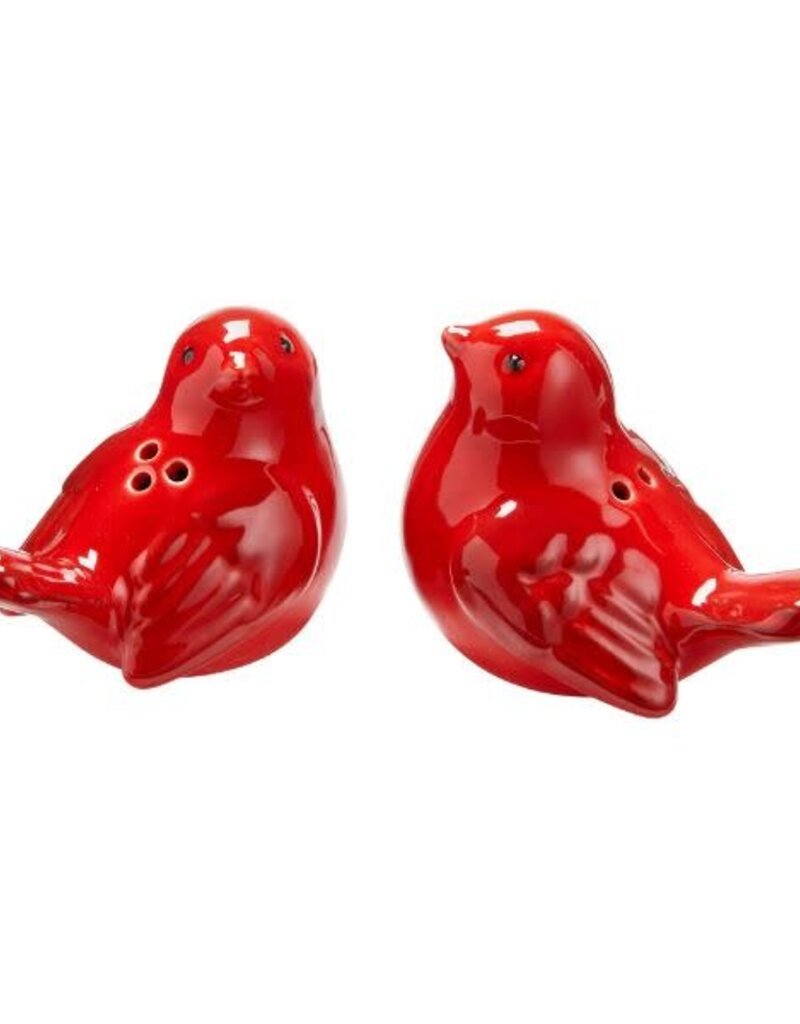 Love bird salt and pepper set of 2 - red