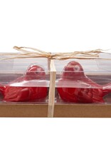 Love bird salt and pepper set of 2 - red