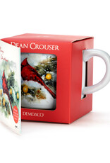 Snow Frosted Cardinal Mug and Card Set