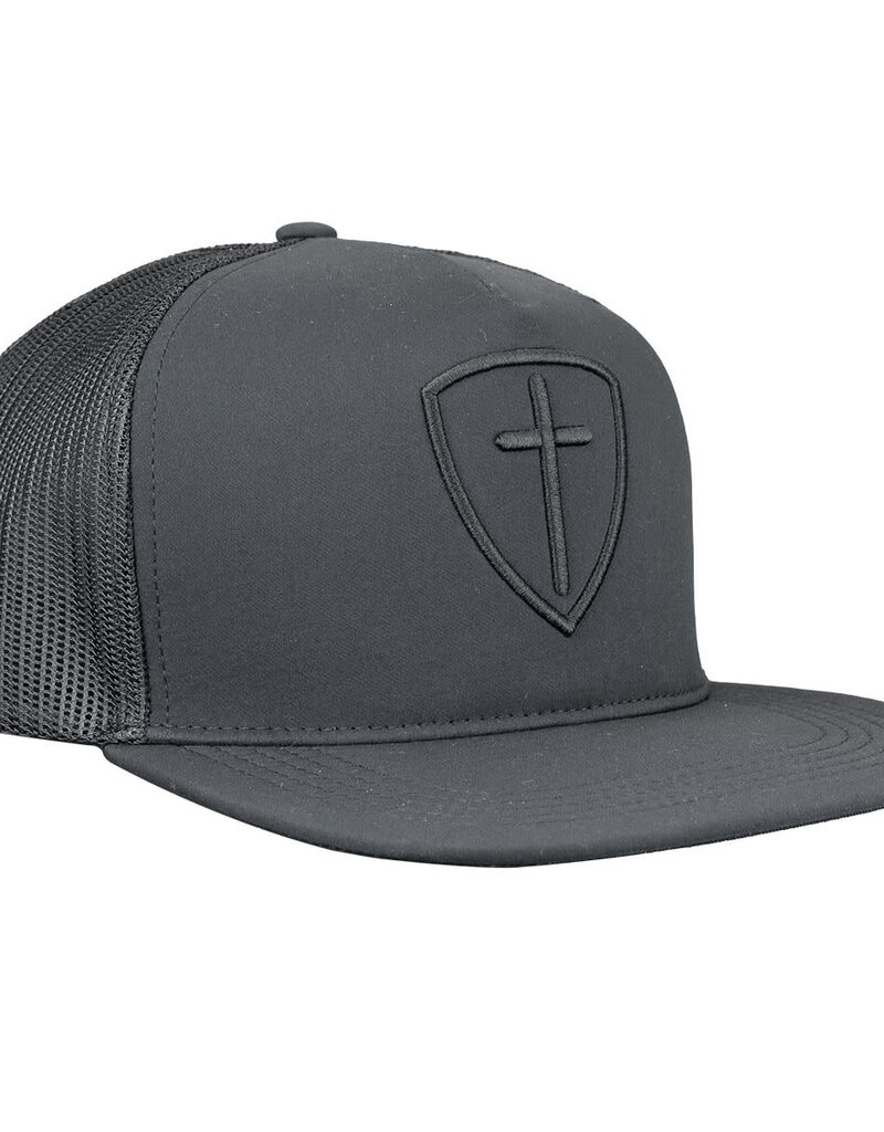 Kerusso Cap - Black Cross And Shield