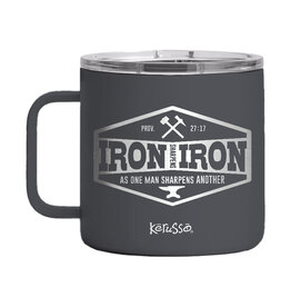 14 oz Mug with Handle - Iron Sharpens Iron