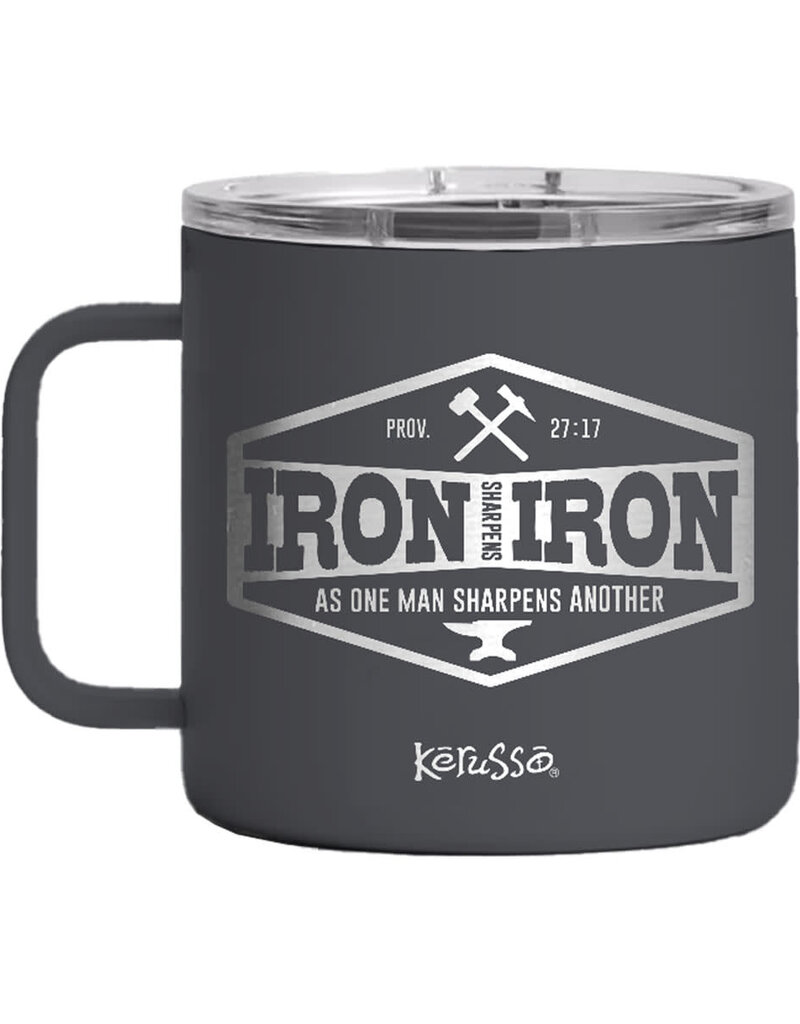 14 oz Mug with Handle - Iron Sharpens Iron
