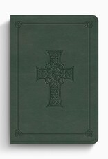 ESV Value Large Print Compact Bible  TruTone, Quiet Forest, Celtic Cross Design