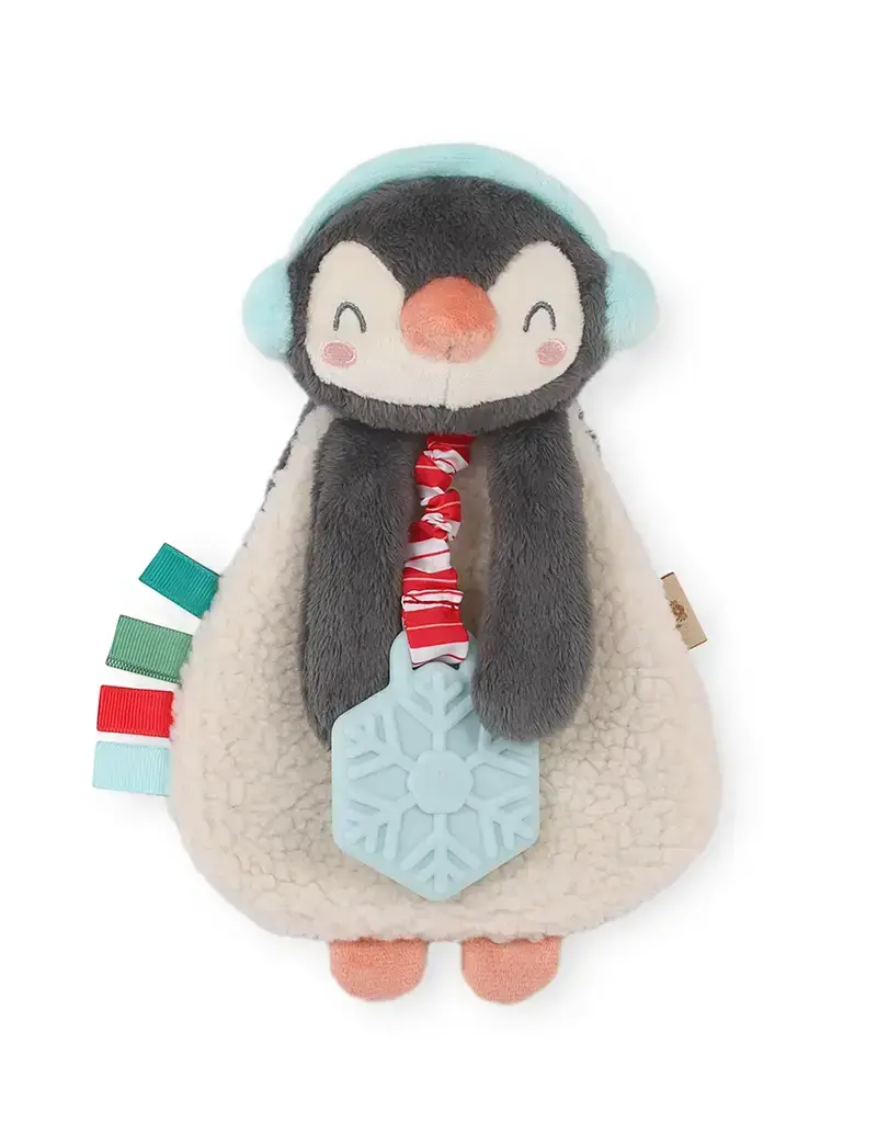 Holiday Itzy Lovey™ Plush + Teether Toy-Penguin