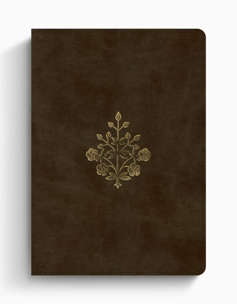 ESV Study Bible, Large Print  TruTone®, Olive, Branch Design