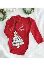 Long Sleeve Snapshirt - My First Christmas 0-3 Mo