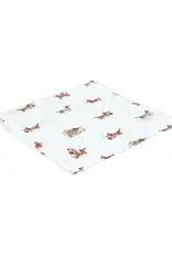 Swaddle Blanket - Plush Dog Rattle