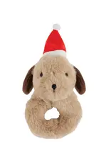Swaddle Blanket - Plush Dog Rattle