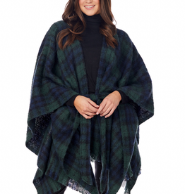 Brinley Belted Poncho Green