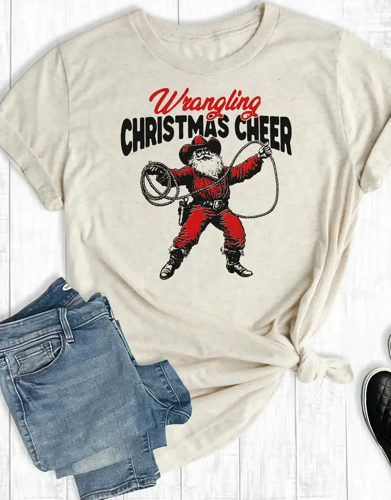 Western Wrangling Christmas Cheer Graphic Tee