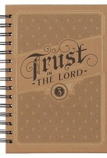 Trust in the Lord Cork-brown Large Wirebound Journal - Proverbs 3:5
