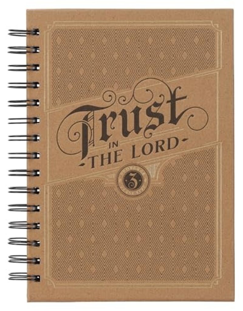 Trust in the Lord Cork-brown Large Wirebound Journal - Proverbs 3:5