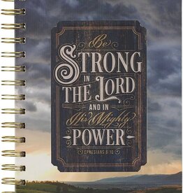 Strong in the Lord New Dawn Large Wirebound Journal - Ephesians 6:10