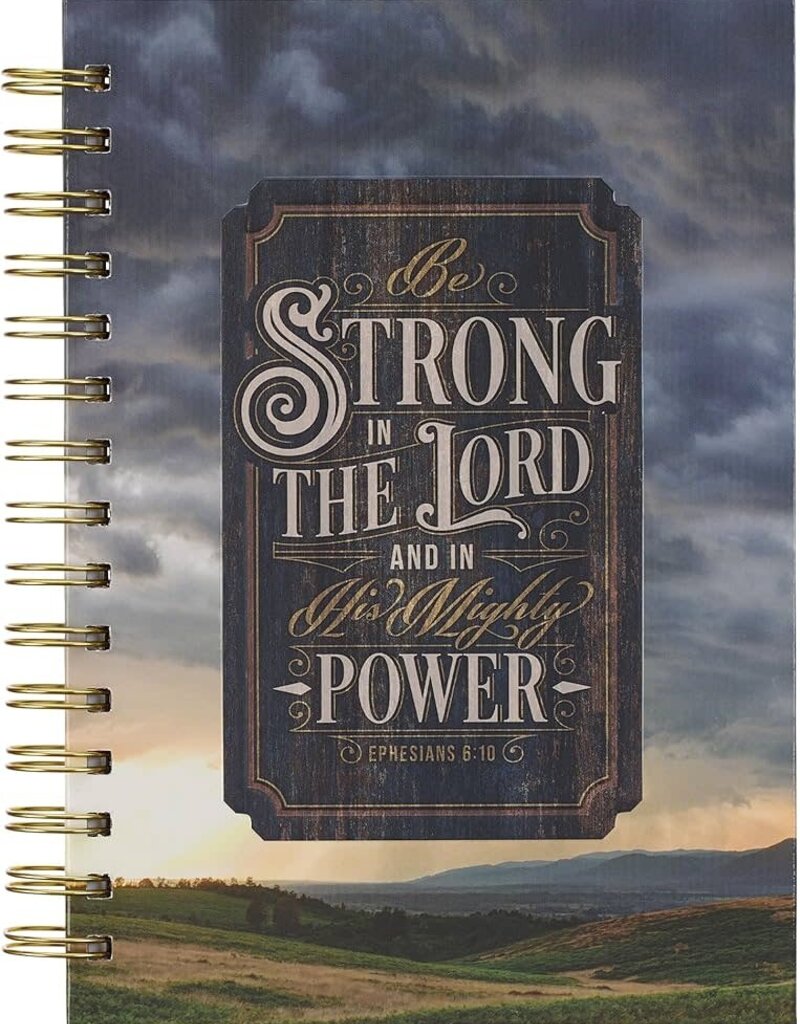 Strong in the Lord New Dawn Large Wirebound Journal - Ephesians 6:10