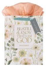 Be Still and Know Peach Meadow Large Portrait Gift Bag