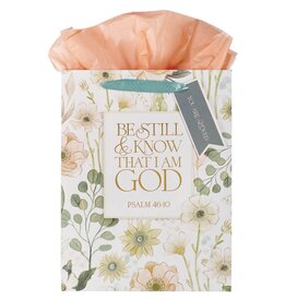 Be Still and Know Peach Meadow Large Portrait Gift Bag