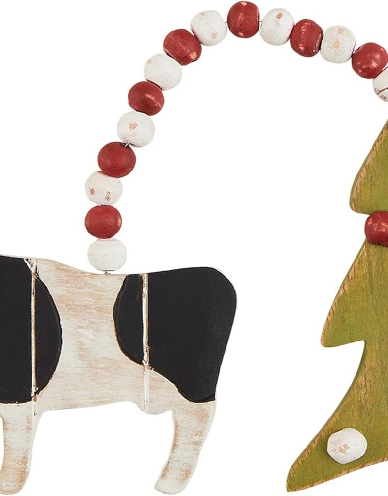 Cow Tree Double Farm Ornament
