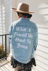 What A Friend in Jesus Denim Jacket
