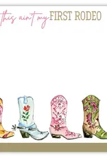 Handpainted Colorful Cowboy Boots Luxe Notepad