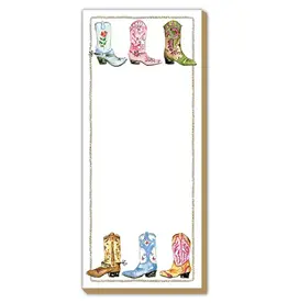 Handpainted Colorful Cowboy Boots Luxe Skinny Pad