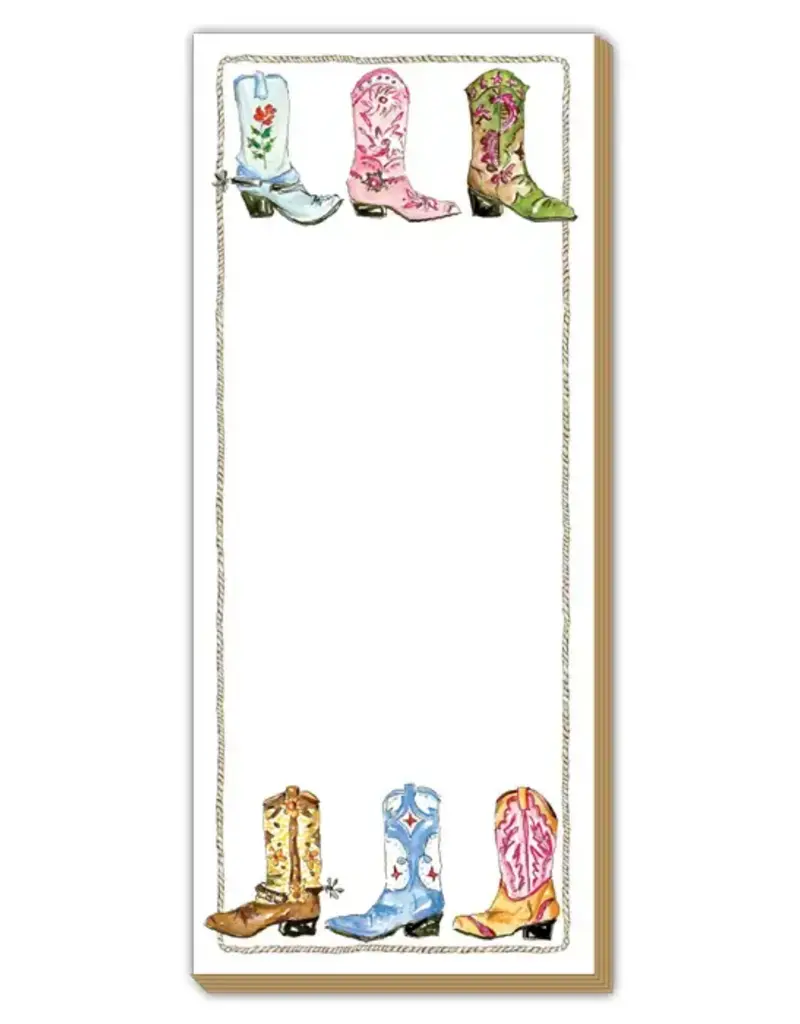 Handpainted Colorful Cowboy Boots Luxe Skinny Pad