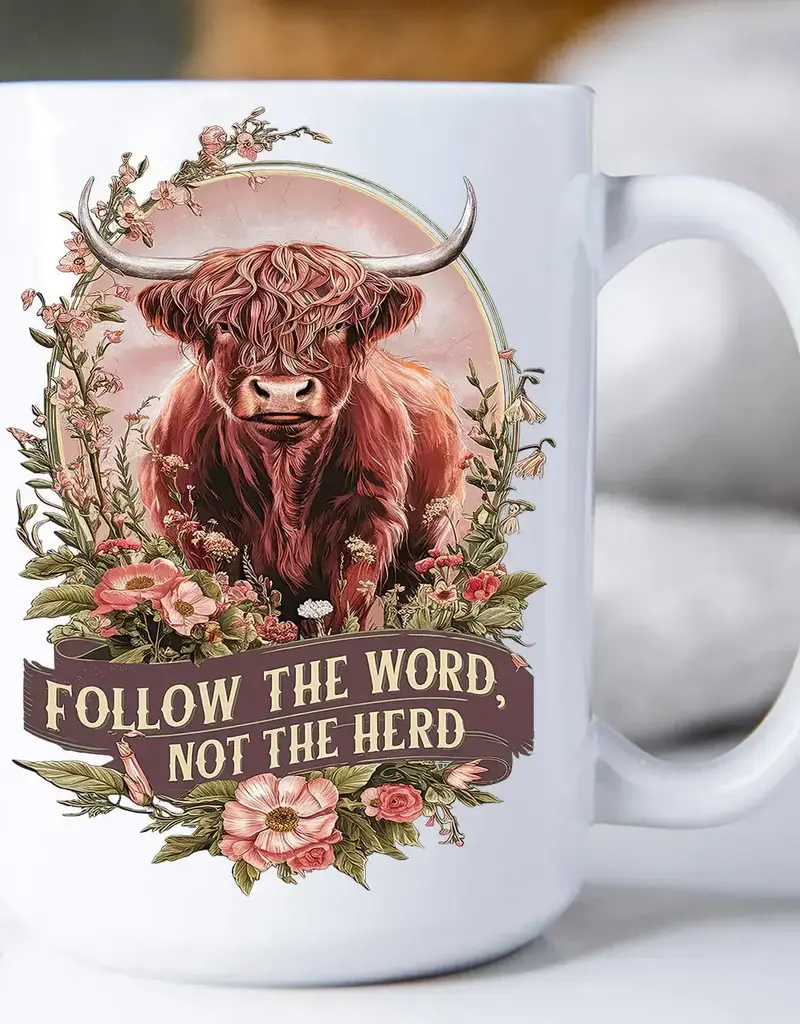 The Word Not the Herd Western Spiritual Coffee Mug