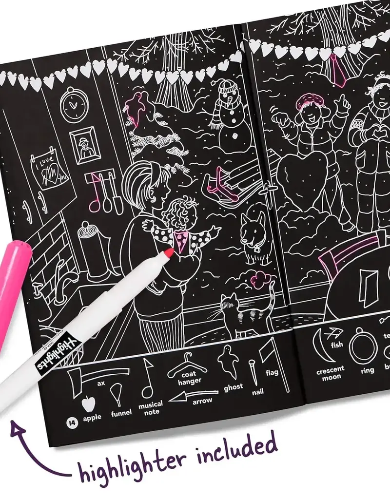 Valentine's Hidden Pictures Puzzles To Highlight