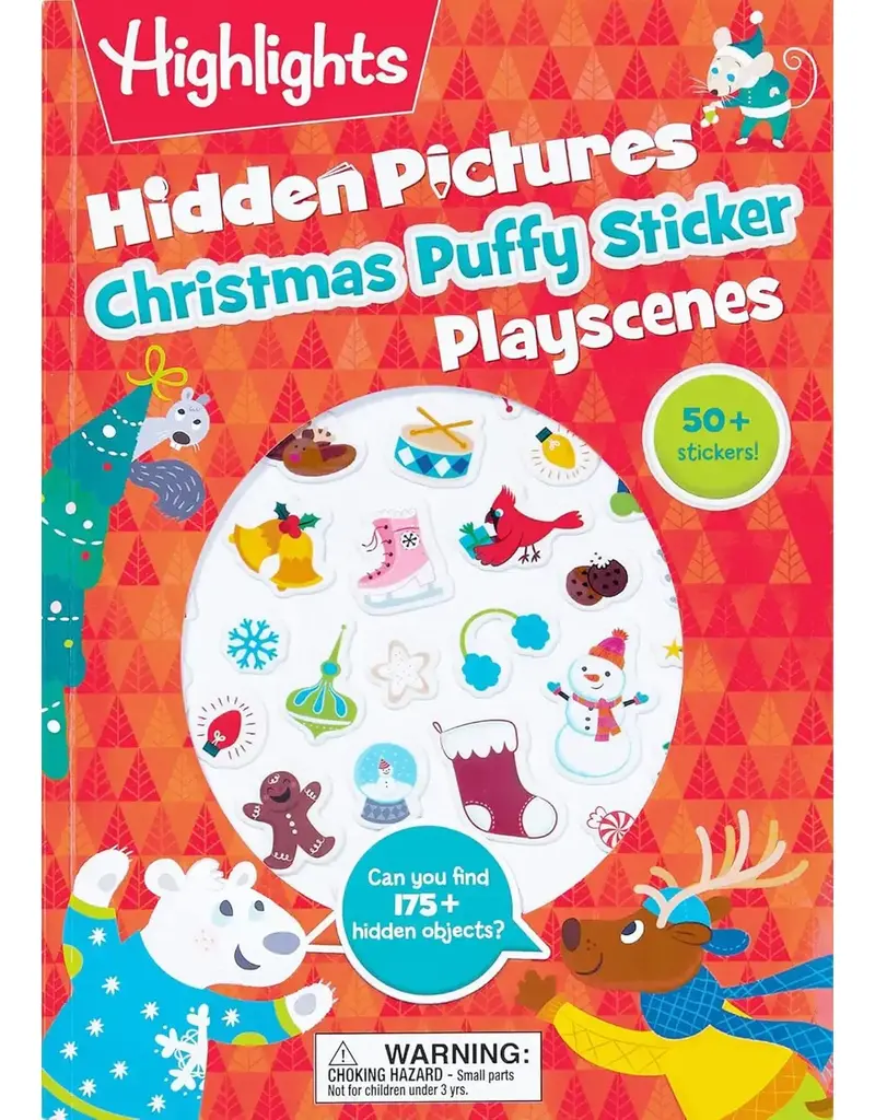 Christmas Hidden Pictures Puffy Sticker Playscenes