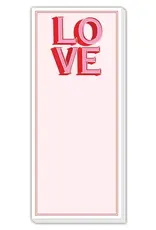 Handpainted Love Skinny Notepad