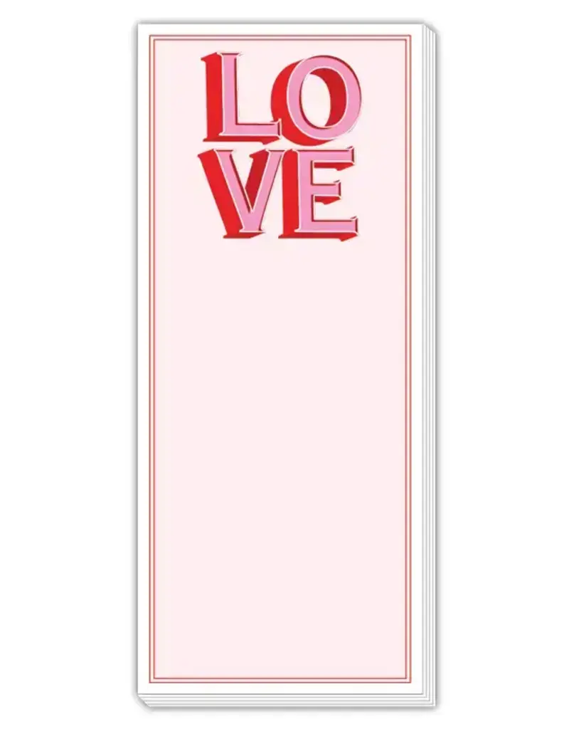 Handpainted Love Skinny Notepad