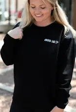 God Is Greater - Puff Ink  Corded Crew (Black)