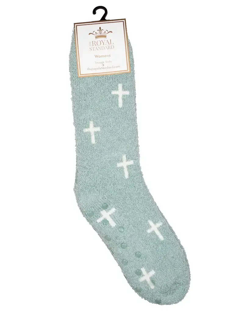 Women's Faith Snuggle Socks Light Blue/White One Size