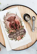 The Word Not the Herd Western Spiritual Tea Towel