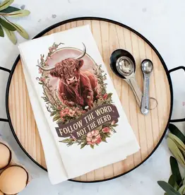 The Word Not the Herd Western Spiritual Tea Towel