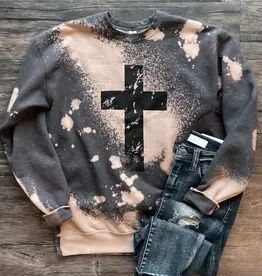 Bleached Cross Sweatshirt