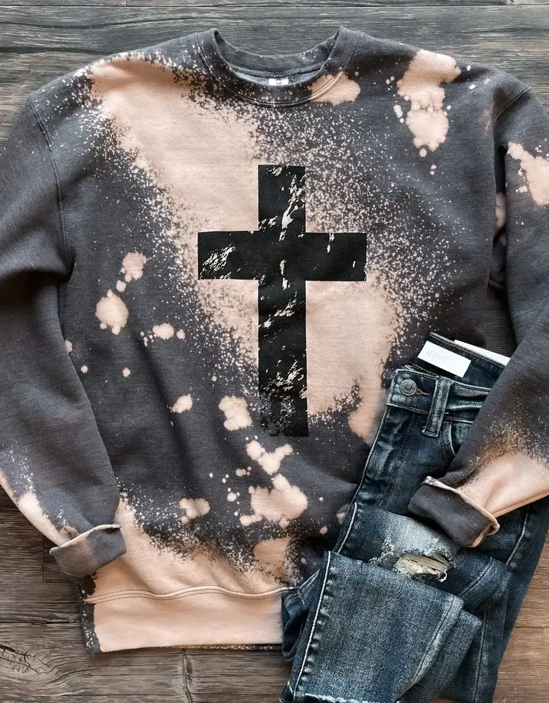 Bleached Cross Sweatshirt