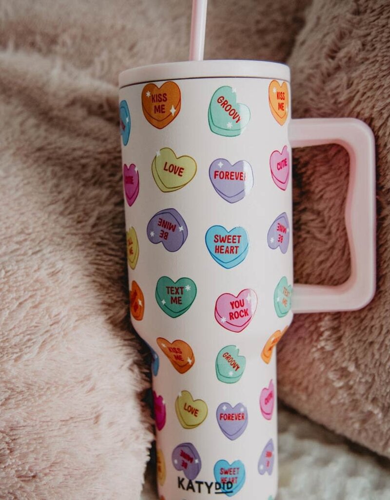 Candy Heart Valentine's Stainless Steel Tumbler