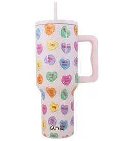 Candy Heart Valentine's Stainless Steel Tumbler