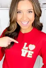Love Chenille Left Chest Longsleeve