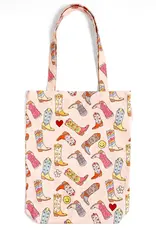 Western Cowgirl Boots Tote Bag