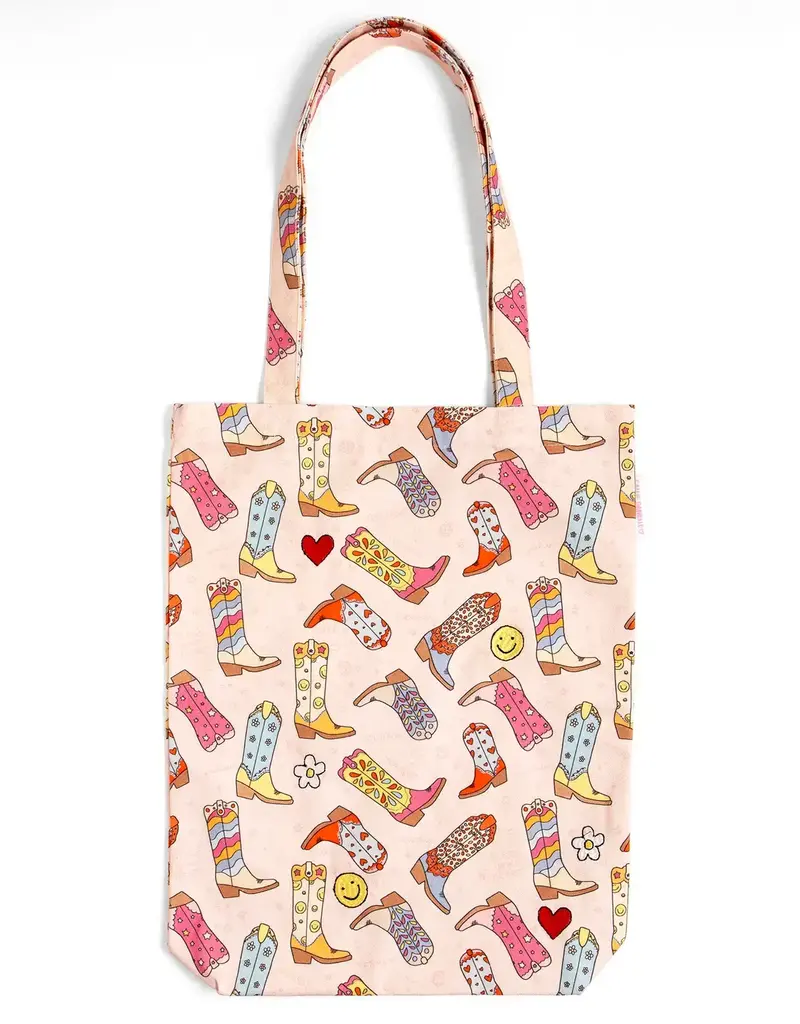 Western Cowgirl Boots Tote Bag